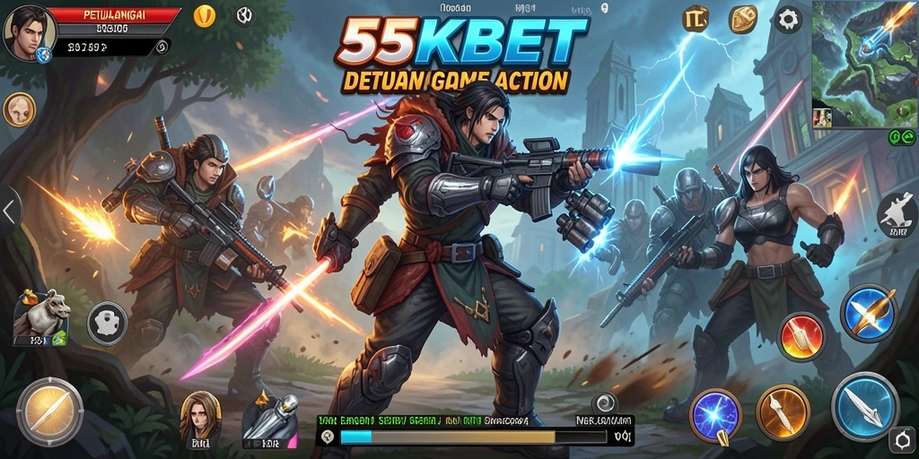 Tampilan seru gameplay 55KBET dengan aksi mendebarkan.