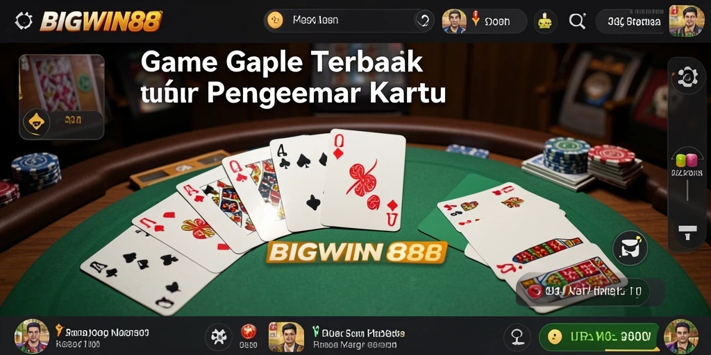 Screenshot gameplay Gaple dengan aksi seru di BIGWIN88.