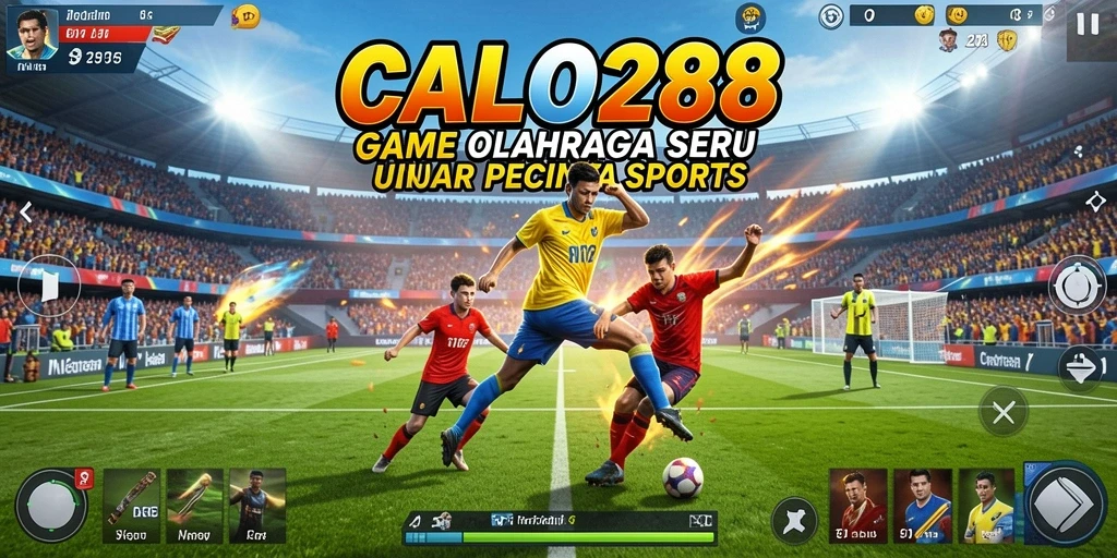 Tampilan gameplay <strong>CALO288</strong> yang menampilkan aksi olahraga yang mendebarkan.