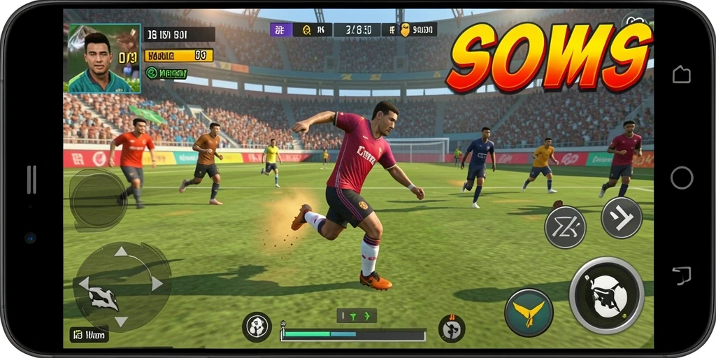 Screenshot D73 menampilkan aksi seru dalam pertandingan olahraga.