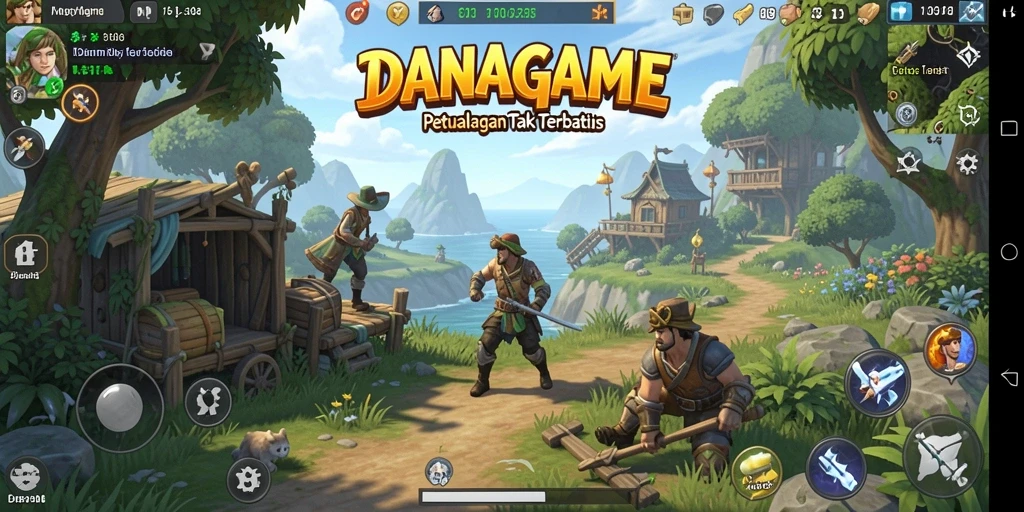 Gameplay seru di dunia terbuka yang luas.