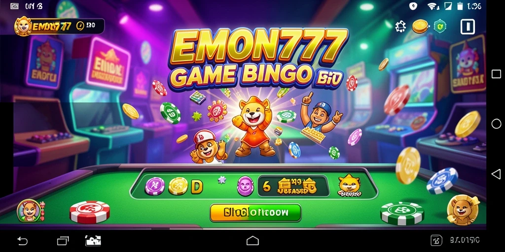 Gambaran gameplay seru EMON777 dengan bingo online.