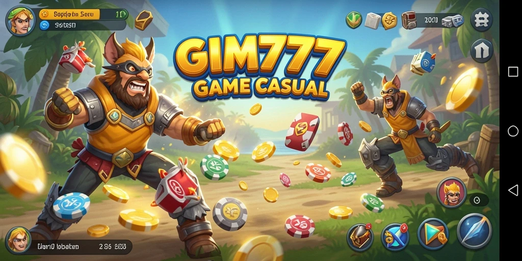 Tangkapan layar GIM777 menampilkan gameplay yang penuh warna dan menarik.