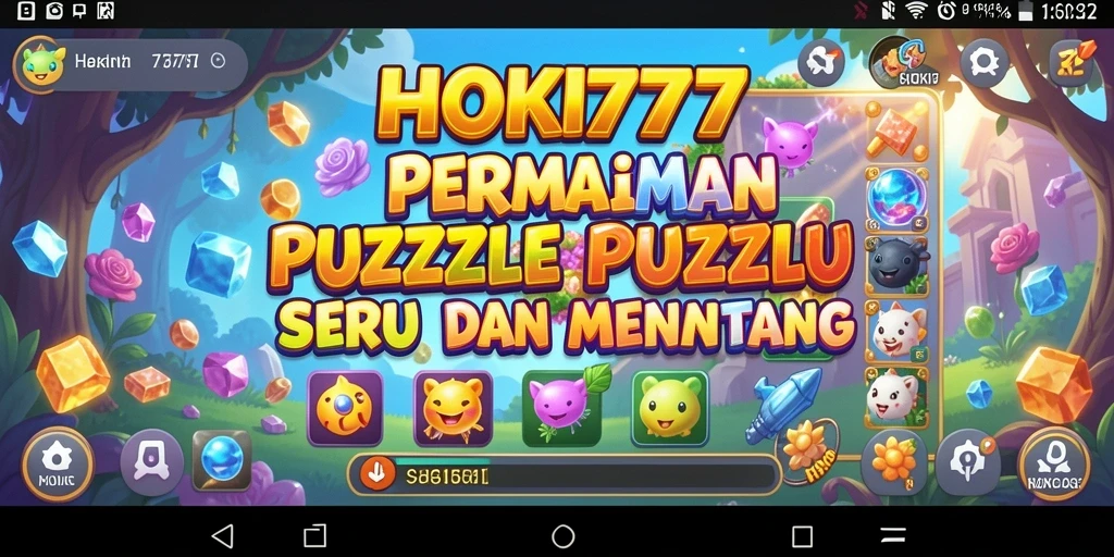 Screenshot gameplay HOKI777 menunjukkan tantangan puzzle yang menarik.