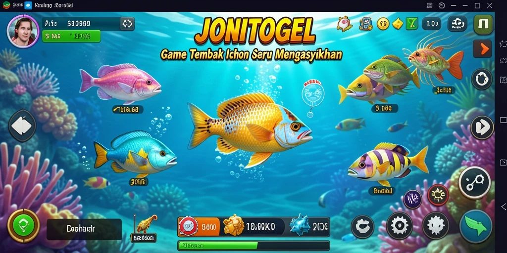 Screenshot gameplay Tembak Ikan yang mendebarkan di JONITOGEL.