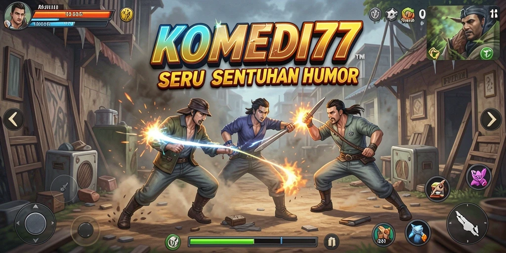 Tangkap aksi seru di KOMEDI77 dengan karakter unik dan lucu.