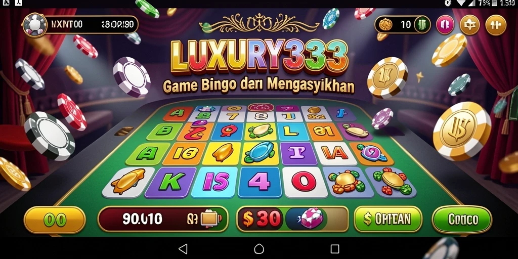 Tampilan menarik dari gameplay Bingo di LUXURY333.