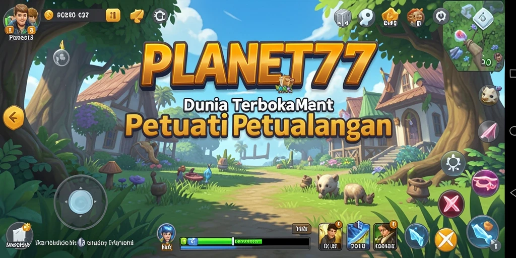 Tampilan gameplay epik dari dunia terbuka PLANET77 yang menakjubkan.