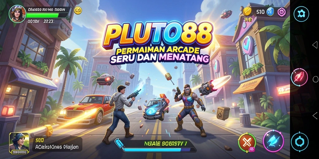 Screenshot dari gameplay <strong>PLUTO88</strong> menunjukkan aksi seru dan penuh warna.