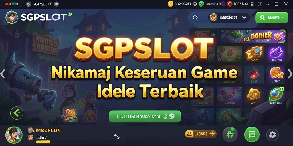 Tampilan gameplay SGPSLOT yang menarik dan penuh warna.