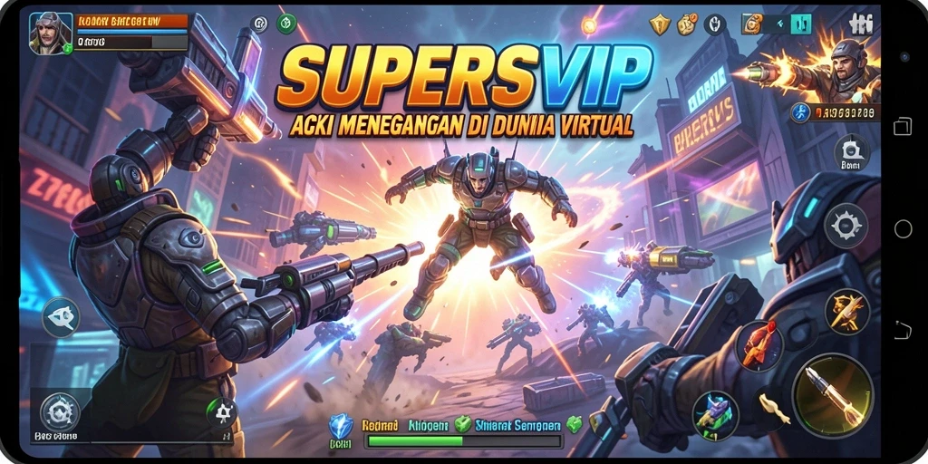 Screenshot aksi menegangkan dalam SUPERSVIP yang penuh tantangan.