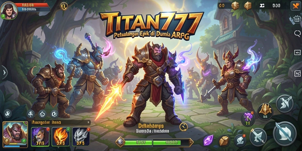 Tampilan menarik dari gameplay TITAN777 yang men showcase aksi ARPG.
