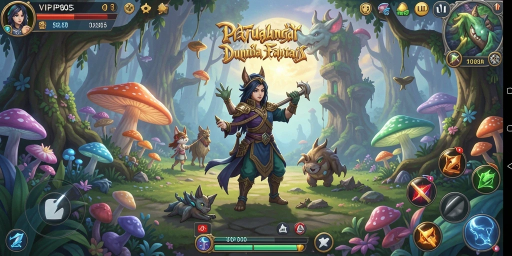 Tampilan gameplay VIP805 yang menakjubkan saat berpetualang.