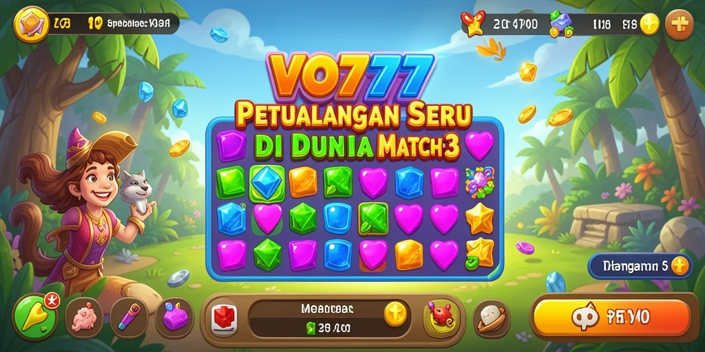 Gameplay seru dengan tantangan mencocokkan objek.
