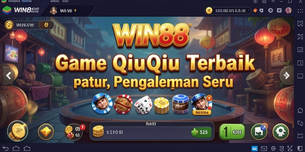 Tampilan gameplay seru dalam permainan QiuQiu WIN88.
